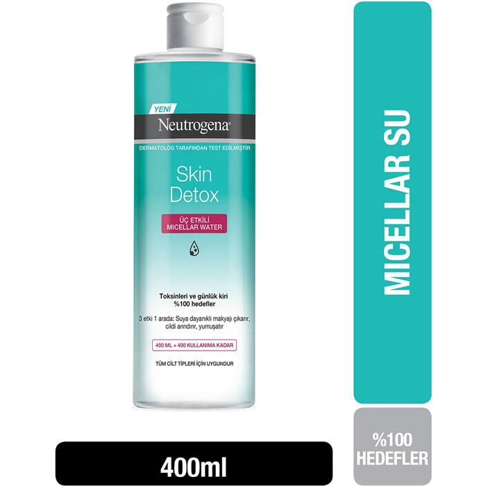 Neutrogena Hydro Boost Skin Detox Üç Etkili Micellar Water 400 ML