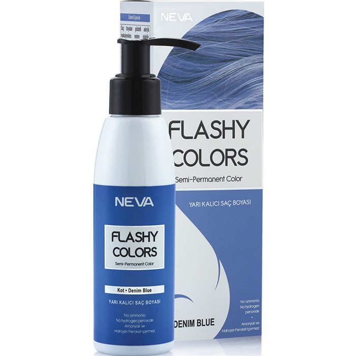 Neva Flashy Colors Yarı Kalıcı Saç Boyası 100 ML Kot Rengi