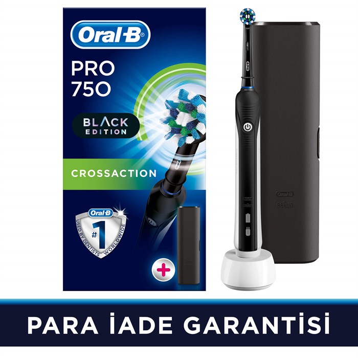 Oral-B Pro 750 Black Edition Şarj Edilebilir Diş Fırçası