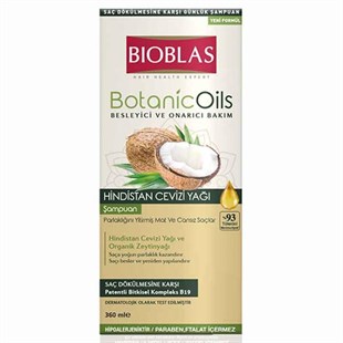 Bioblas Botanic Oils Şampuan 360 ML Hindistan Cevizi Yağı