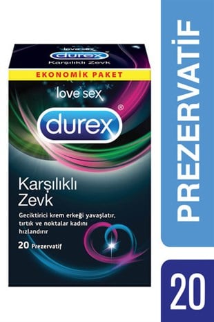 Durex Karşılıklı Zevk Prezervatif 20 li