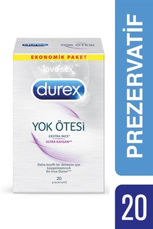 Durex Yok Ötesi Ultra Kaygan Prezervatif 20 li