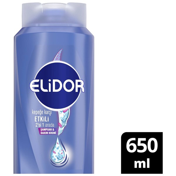 Elidor Superblend Kepeğe Karşı Etkili 2si1 Arada Şampuan 650 ML B2 Vitamini Çay Ağacı Yağı Aloe Vera