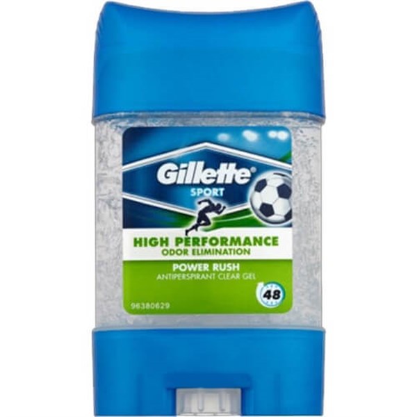 Gillette Antiperspirant Clear Jel Deodorant 70 ML Power Rush