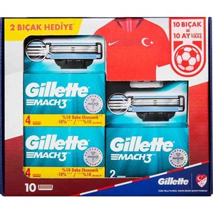 Gillette Mach3 Yedek Avantaj Paketi 10 lu