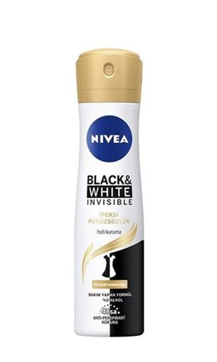 Nivea Deodorant 150 ML Kadın Invisible Black & White İpeksi Pürüzsüzlük