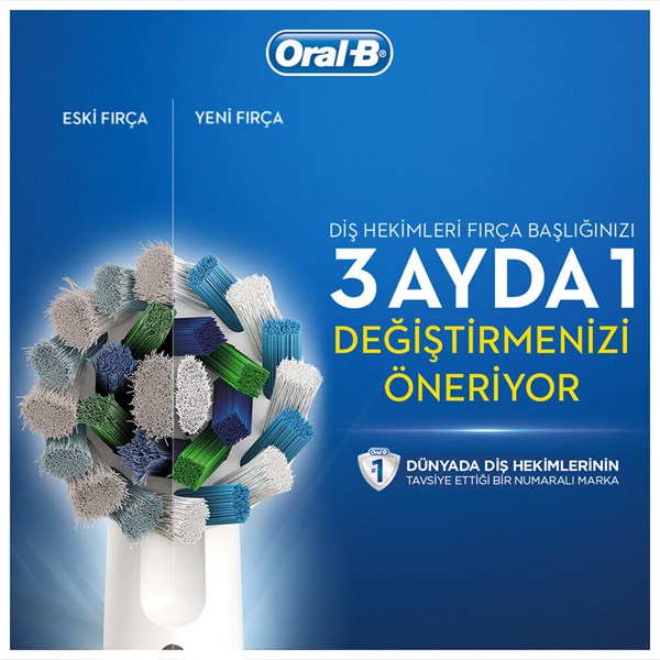 Oral-B Pro 1 500 Şarj Edilebilir Diş Fırçası Cross Action