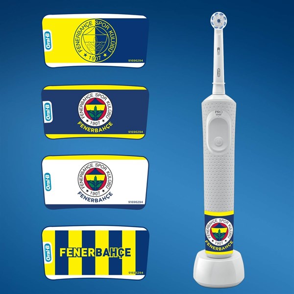 Oral-B Vitality Şarj Edilebilir Diş Fırçası D100 Fenerbahçe Sensi UltraThin Beyaz