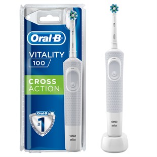 Oral-B Vitality Şarj Edilebilir Diş Fırçası Cross Action Beyaz D100